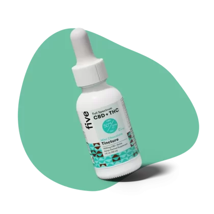 Five CBD daily mint choco thc + cbd drops