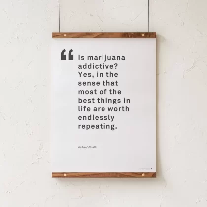 GoldLeaf Richard Neville Quote Art Print