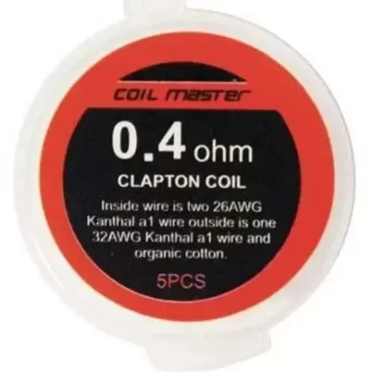 Coil Master Fused Clapton Coils 0.4 Ohm 5 Pack