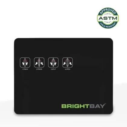 Child-Resistant | Bright Bay™ Black Mylar Exit Bags – Tear Notch