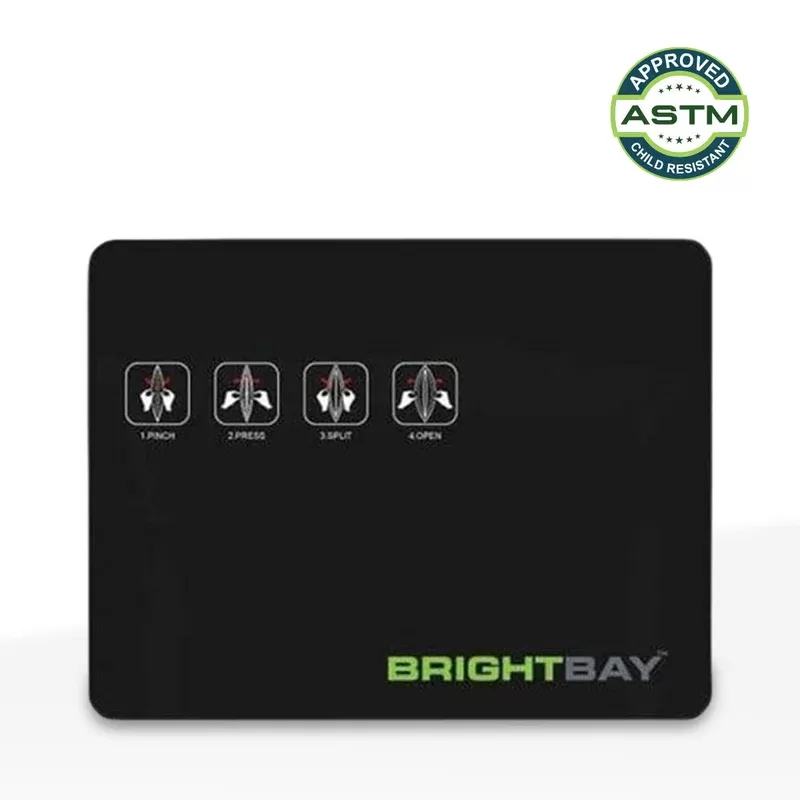 Child-Resistant | Bright Bay™ Black Mylar Exit Bags – Tear Notch