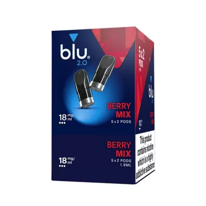 Blu 2.0 Berry Mix E Liquid Pods – 5 Boxes
