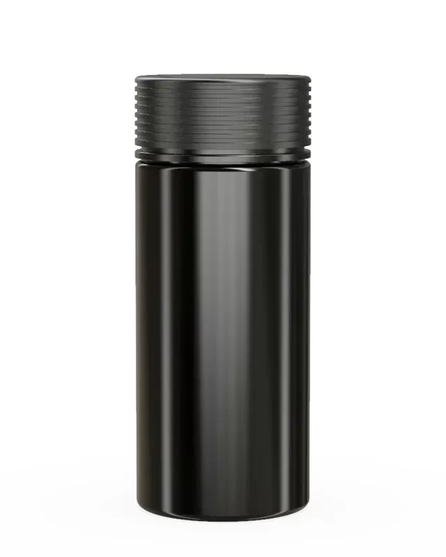 CHUBBY GORILLA | Child Resistant Black Plastic Spiral Jar w/ Black Cap