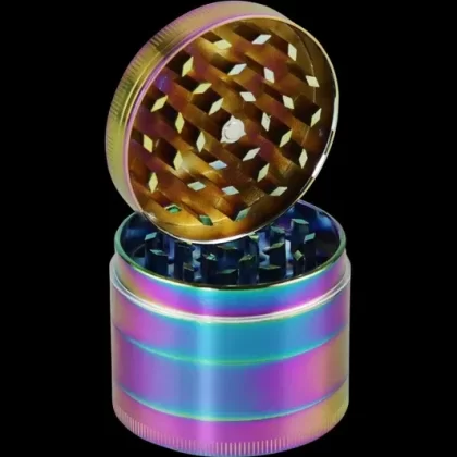 “Chameleon” Anodized Zinc 4-Piece 2.2″ Grinder