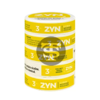 Zyn Nicotine pouches 3mg Citrus, 5 cans