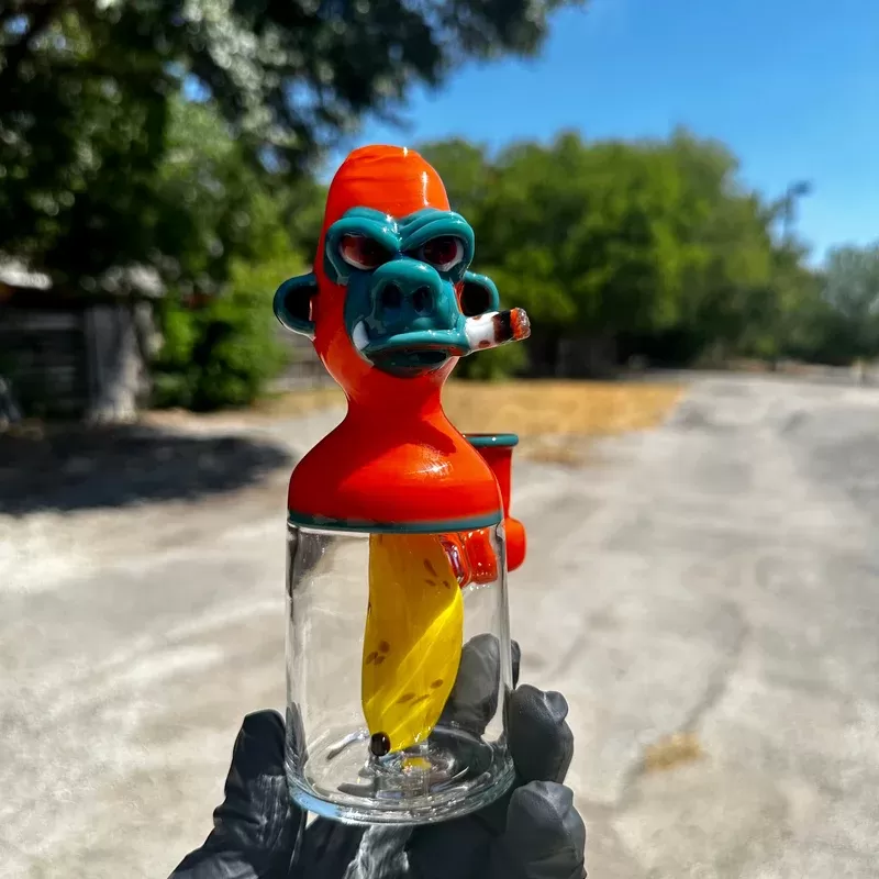 Catalyst Glass – Orange / Aqua Smokin’ Chimp Rig