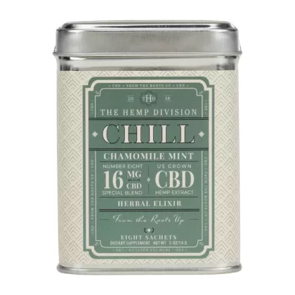 The Hemp Division Chill 8 CT Sachets – Chamomile Mint – 16 MG CBD