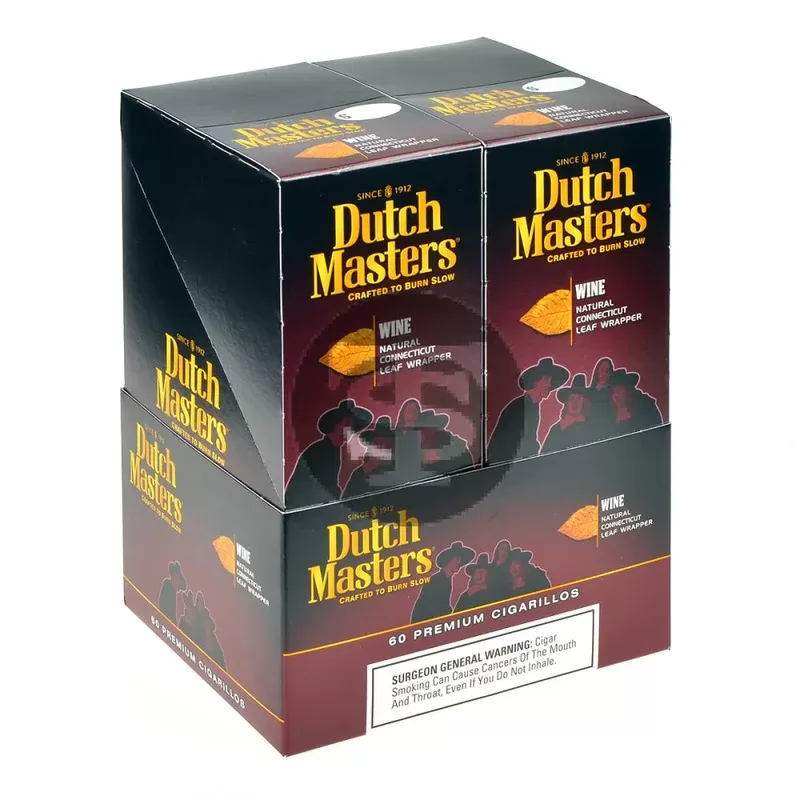 Dutch Masters Cigarillos Wine 20 Pouches of 3