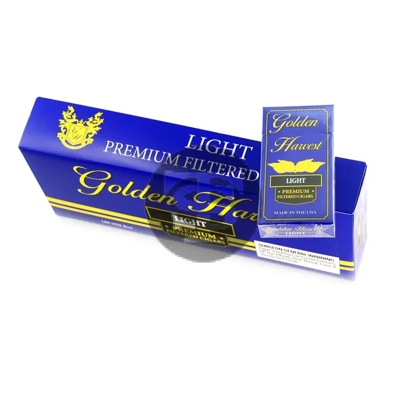 Golden Harvest Filtered Cigars Light 10 Packs of 20
