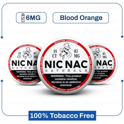 Buy Nic Nac Blood Orange 6MG Nicotine Pouch Online