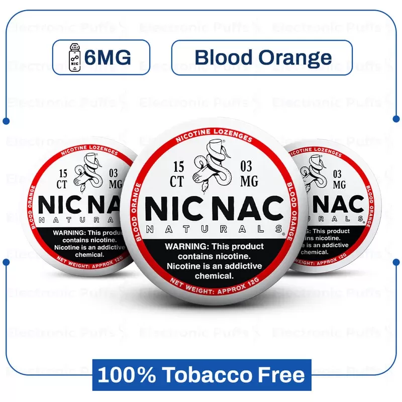 Buy Nic Nac Blood Orange 6MG Nicotine Pouch Online