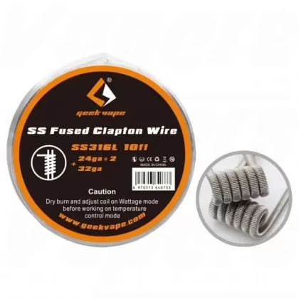 Geekvape SS Fused Clapton Wire 10ft