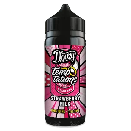 Doozy Temptations 100ml E-Liquid Shortfill Strawberry Milk