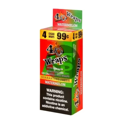 4 Kings Wraps 4 for 99c 30 pack of Watermelon