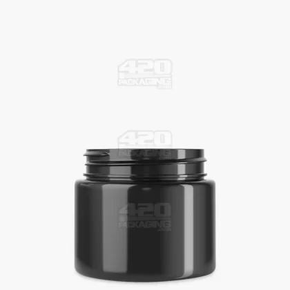 Straight Sided Black Plastic PCR Jars | 53mm – 3oz – 100 Count