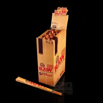 RAW 5 Stage Rawket Cones Variety Pack (15/Box)