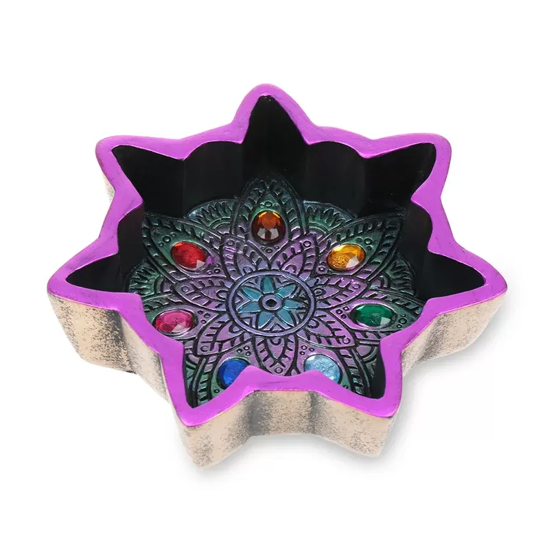 Fantasy Ashtray- Chakgra With Stones