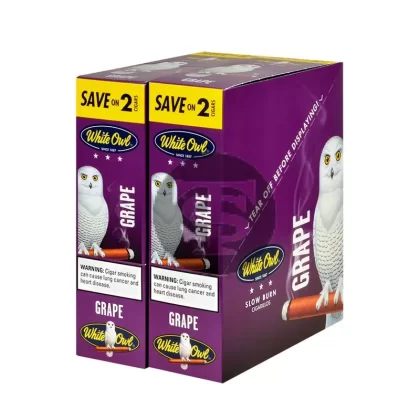 White Owl Cigarillos 30 Packs of 2 Cigars Grape