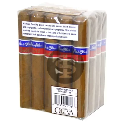 Flor de Oliva 5 x 50 Gold Cigars Pack of 20