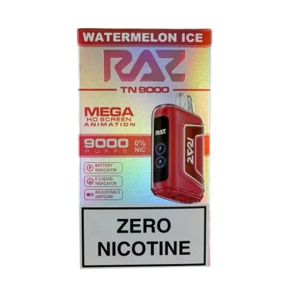 Watermelon Ice – RAZ TN9000 – Zero Nicotine