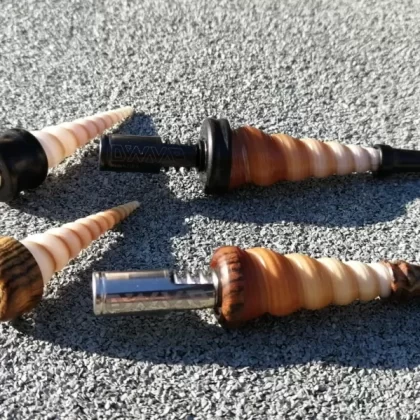 Turritella Shell w/ Bocote Accents (Includes Matching Magnetic