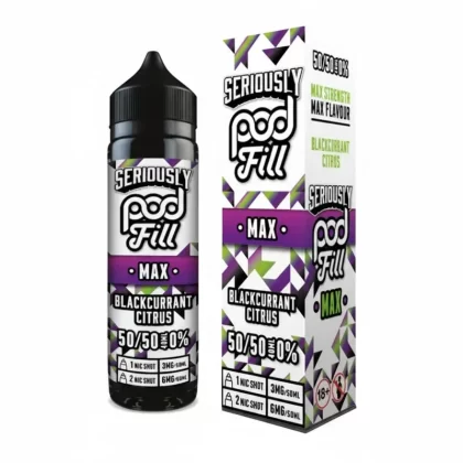Blackcurrant citrus By Seriously Podfill Max 40ml Shortfill