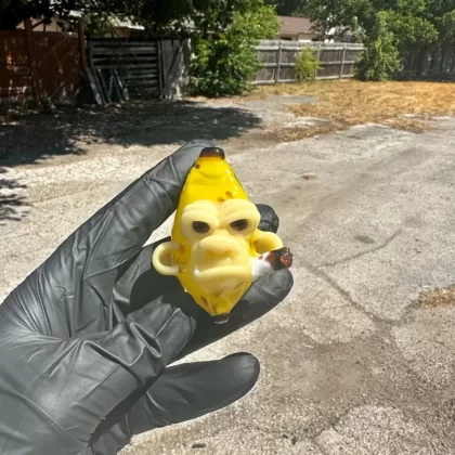 Catalyst Glass – Banana Smokin’ Chimp Pendy