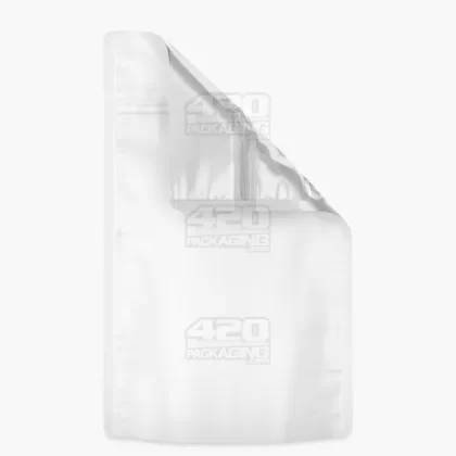 Tamper Evident | Matte White Vista Mylar Bags (Tear Notch)