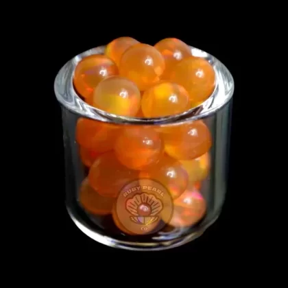 Ruby Pearl Co – Opal Pearls-Orange : 5mm