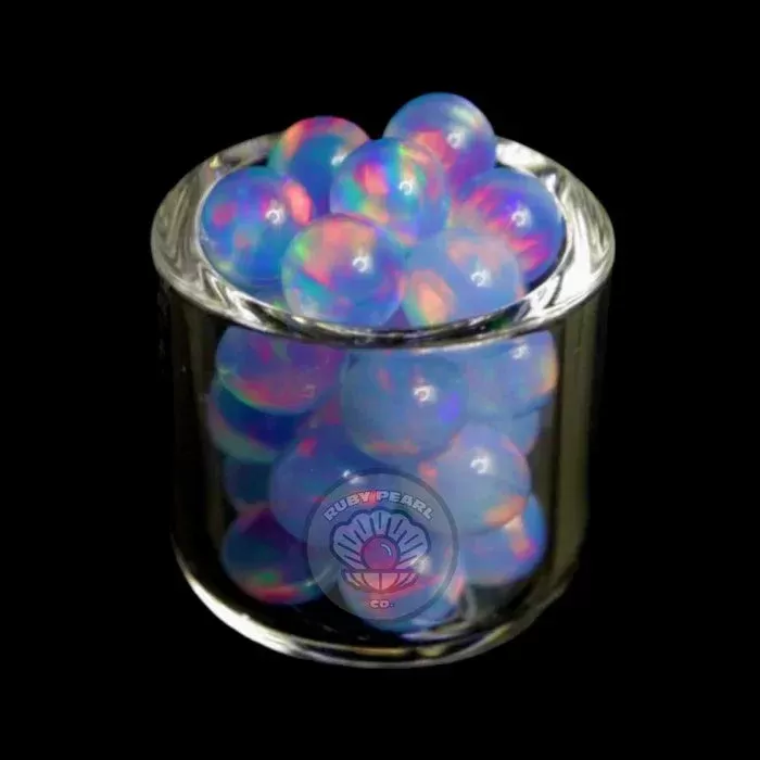 Ruby Pearl Co – Opal Pearls-Blue : 4mm