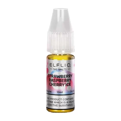 Elf Bar ElfLiq Strawberry Raspberry Cherry Ice E Liquid 10ml