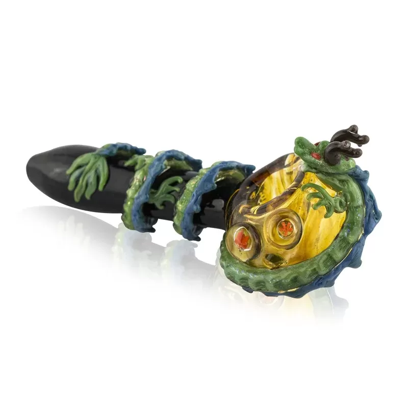 Empire Glassworks Dragon Sphere Spoon – 6in