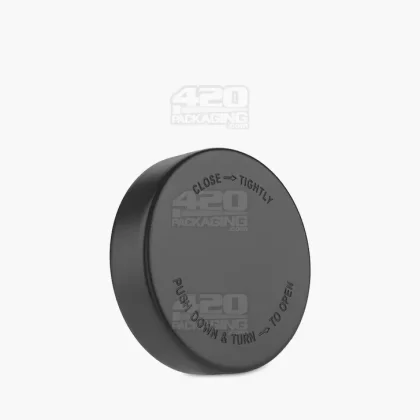 Child Resistant | Smooth Push Down & Turn Plastic Caps w/ Foam Liner