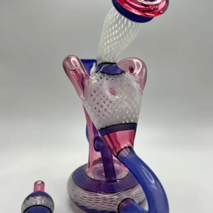 Tuggs Glass – Pink & Purple Recycler