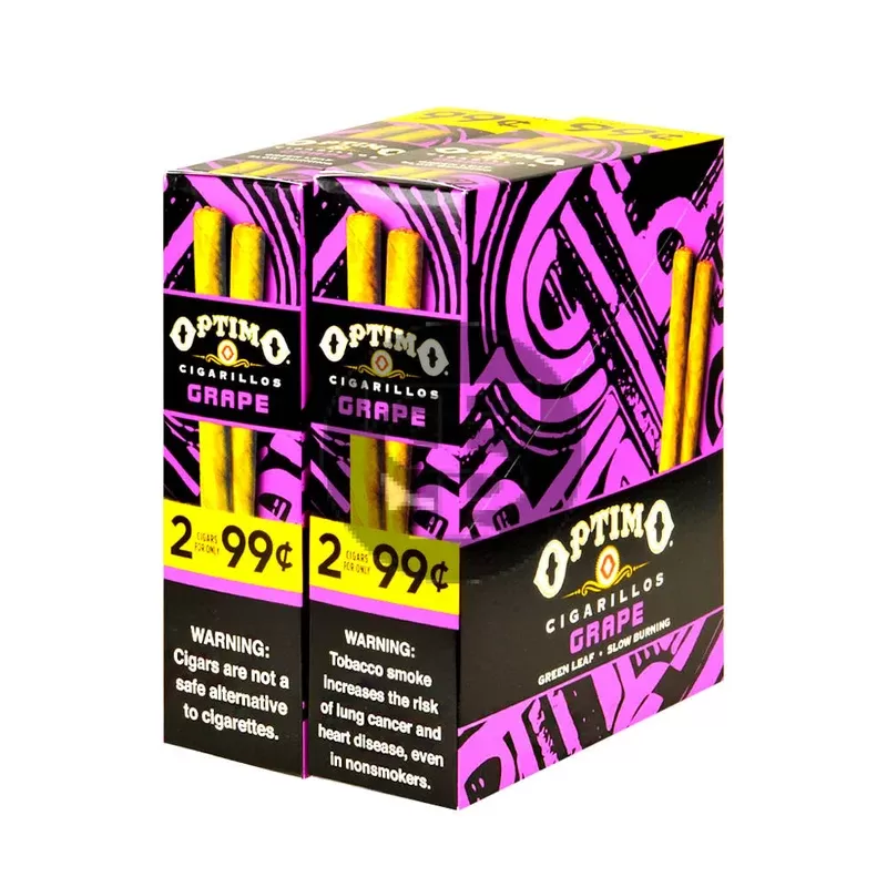 Optimo 2 for 99¢ Cigarillos 30 Pouches of 2 Grape