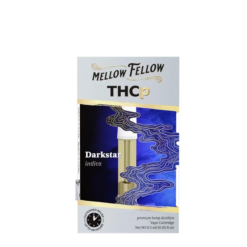Mellow Fellow THCp 0.5ml Vape Cartridge – Darkstar (indica)