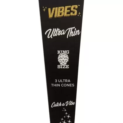 Vibes King Size Ultra Thin Pre Rolled Cones (3-Pack)