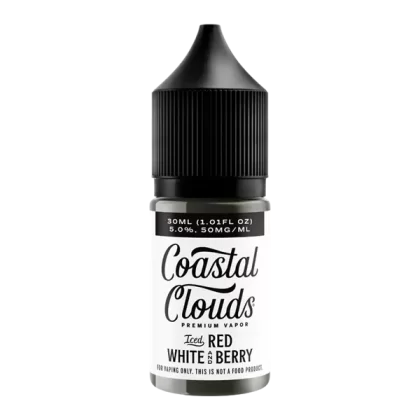 Red White & Berry Iced Coastal Clouds Salt Nic