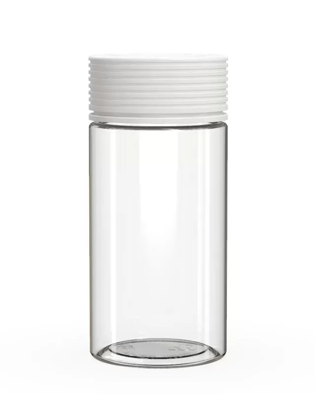 CHUBBY GORILLA | Child Resistant Clear Plastic Spiral Jar w/ White Cap
