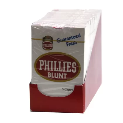 Phillies Regular Blunt Cigars, 10 Packs of 5
