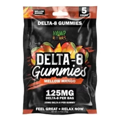 Hemp Bombs Mellow Mango Burst Delta 8 Gummies