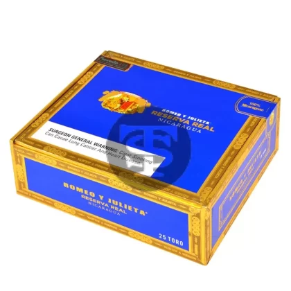 Romeo Y Julieta Reserve Real Toro Nicaragua, 25 count box
