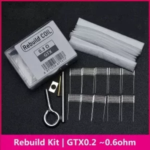 DIY Rebuild Kit V2 for GTX 0.2 0.3 0.4 0.6ohm Coil Head Vaporesso Gen