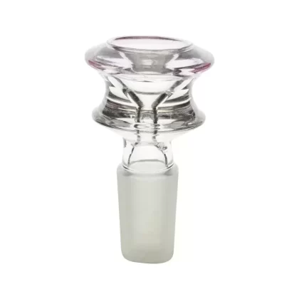 Pink Round Glass Bong Bowl – 14mm Male