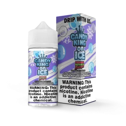 Candy King Vape Juice | 100ml | Strawberry Watermelon Bubblegum On Ice