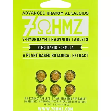 7 OHMZ 7-OH Kratom 6 Chewable Tablets 21mg