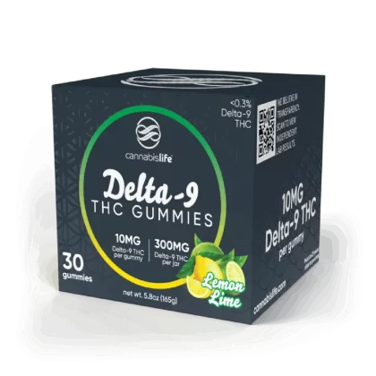 Cannabis Life LEMON LIME DELTA-9 GUMMIES – (30CT) 300MG