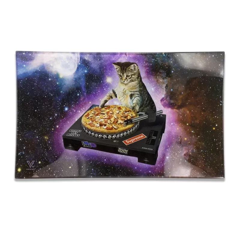 V Syndicate Pussy Vinyl Glass Rolling Tray – 10.5in
