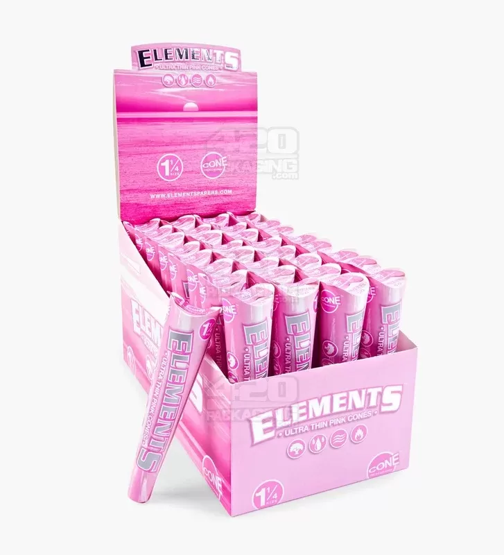 ELEMENTS | ‘Retail Display’ 1 1/4 Size Ultra Thin Pre-Rolled Cones