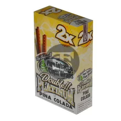 Double Platinum Pina Colada Wraps 25 Pouches of 2